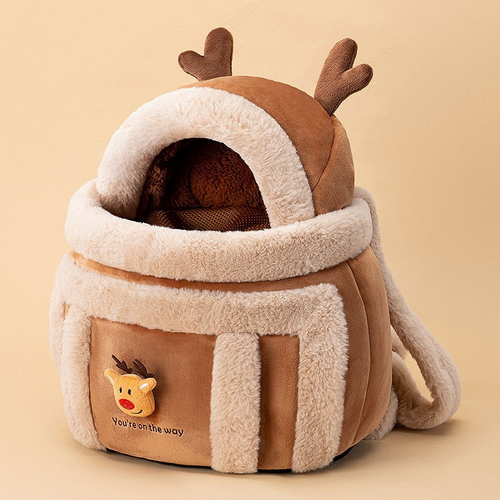 Cozy Reindeer Pet Carrier
